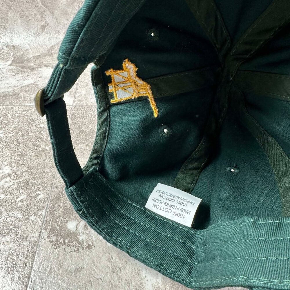 x12 Rooted Oaklandish Embroidered Dark Green Graphic Baseball Cap Hat Adjustable - Picture 5 of 5